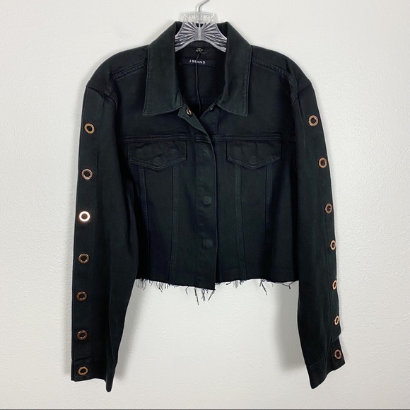 J Brand Jackets & Blazers - NEW J Brand Cropped Cyra Raw Hem Denim Jacket